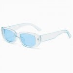 Mini Cat Eye Candy Color Design U.S. Street Fashion Sunglasses - Blue