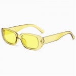 Mini Cat Eye Candy Color Design U.S. Street Fashion Sunglasses - Yellow