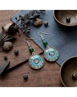 Bohemian Pattern Round Design Women Shoulder Duster Wholesale Earrings