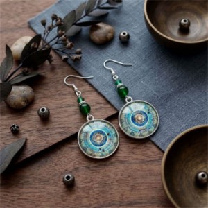 Bohemian Pattern Round Design Women Shoulder Duster Wholesale Earrings