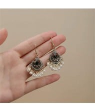 Bohemian Fashion Vintage Artificial Pearl Tassel Women Dangle Wholesale Earrings