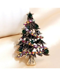 Sparkling Christmas Tree Rhinestone Alloy Wholesale Women Brooch