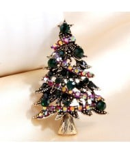 Sparkling Christmas Tree Rhinestone Alloy Wholesale Women Brooch