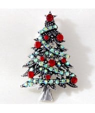 Sparkling Christmas Tree Rhinestone Alloy Wholesale Women Brooch