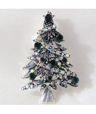 Sparkling Christmas Tree Rhinestone Alloy Wholesale Women Brooch