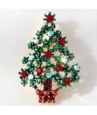 Sparkling Christmas Tree Rhinestone Alloy Wholesale Women Brooch