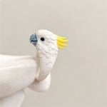 Cool 3D Colorful Enamel Parrot Wrap Zinc Alloy Wholesale Unisex Fashion Rings