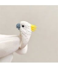 Cool 3D Colorful Enamel Parrot Wrap Zinc Alloy Wholesale Unisex Fashion Rings