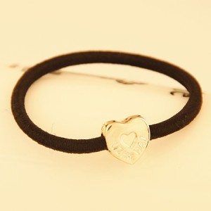 Korean Fashion Classic Cartoon Heart Charm Pendant Hair Band