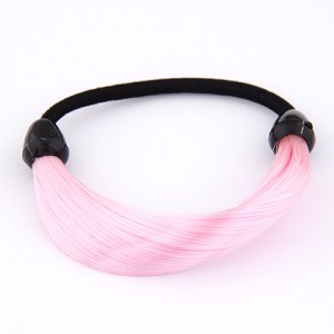Fashion Fluorescent Color Style Wig Hair Band - Pink