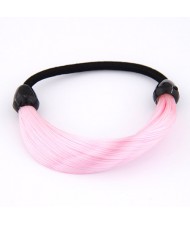 Fashion Fluorescent Color Style Wig Hair Band - Pink