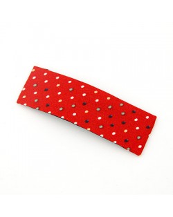 Korean Dots Fashion BB Hair Clip - Red