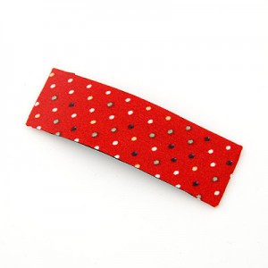 Korean Dots Fashion BB Hair Clip - Red