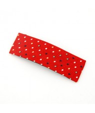Korean Dots Fashion BB Hair Clip - Red