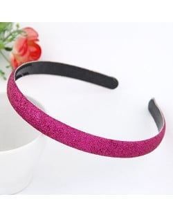 Korean Fashion Matting Grain Texture Hair Hoop - Rose