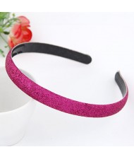 Korean Fashion Matting Grain Texture Hair Hoop - Rose