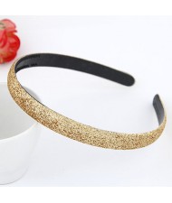 Korean Fashion Matting Grain Texture Hair Hoop - Golden