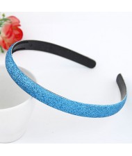 Korean Fashion Matting Grain Texture Hair Hoop - Blue