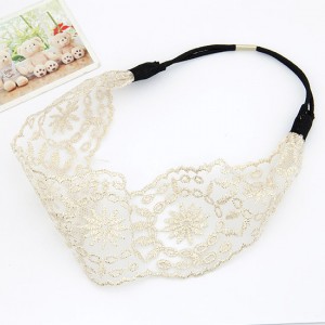 Korean Lace Cloth Fashion Hair Hoop