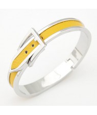 Belt Design Yellow Bangle