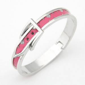 Classic Belt Design Pink Bangle 