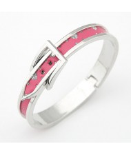 Classic Belt Design Pink Bangle 