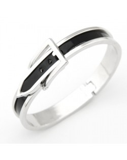 Classic Black Belt Bangle