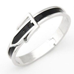 Classic Black Belt Bangle