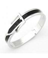 Classic Black Belt Bangle