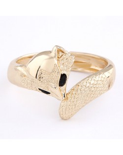 Charming Golden Fox Fashion Bangle