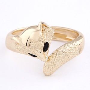 Charming Golden Fox Fashion Bangle