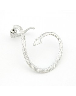Twined Snake Ear Stud - Silver