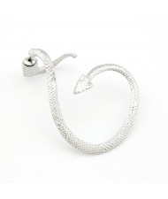 Twined Snake Ear Stud - Silver