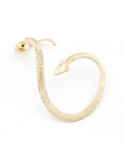 Twined Snake Ear Stud - Golden