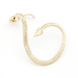 Twined Snake Ear Stud - Golden