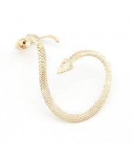 Twined Snake Ear Stud - Golden