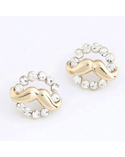 Korean Fashion Sunny Flower Ear Studs - Green