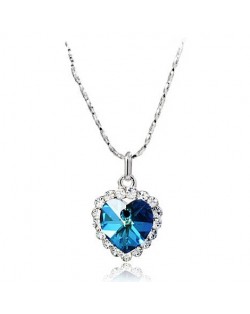 The Heart the Ocean Theme Platinum Plated Alloy Necklace