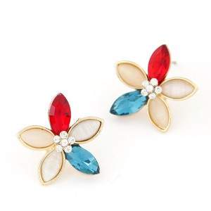 Korean Fashion Sweet Flower Ear Studs