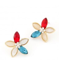 Korean Fashion Sweet Flower Ear Studs