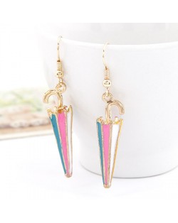 Colorful Umbrella Dangling Earrings