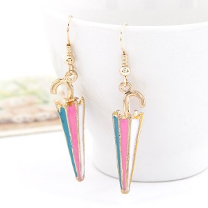 Colorful Umbrella Dangling Earrings