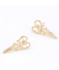 Korean Style Scissors Shape Ear Studs