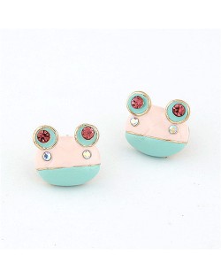 Cartoon Frog Ear Studs