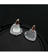 Unique Design Kissing Fish Asymmetry Ear Studs