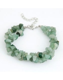 Bohemian Style Rubble Bracelet - Green