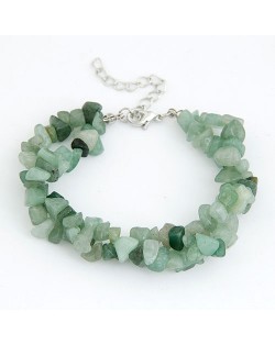 Bohemian Style Rubble Bracelet - Green