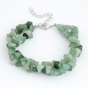 Bohemian Style Rubble Bracelet - Green