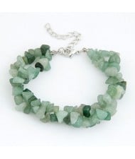 Bohemian Style Rubble Bracelet - Green