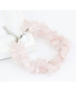Bohemian Style Rubble Bracelet - Pink